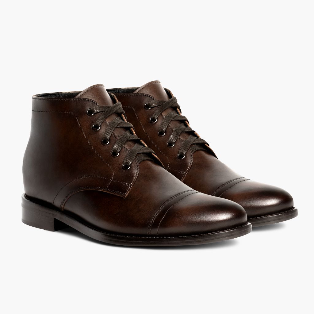 Cadet Rich Mahogany Δερμάτινα μποτάκια Ανδρικό in Classic Full-Grain Leather - Πλαϊνή όψη | Αγορά online