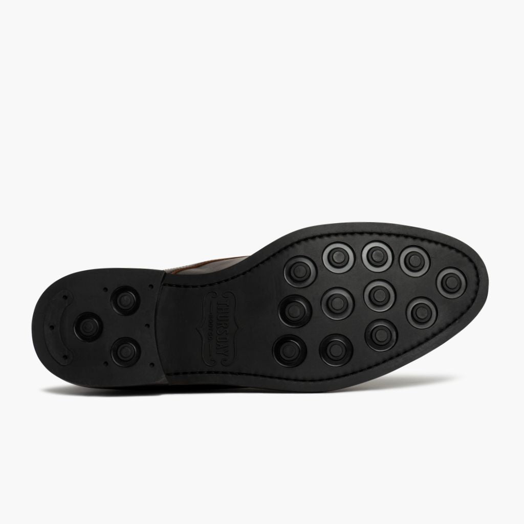 High-Traction Rubber Outsole & Lug Tread Pattern on Cadet Rich Mahogany Δερμάτινα μποτάκια Ανδρικό