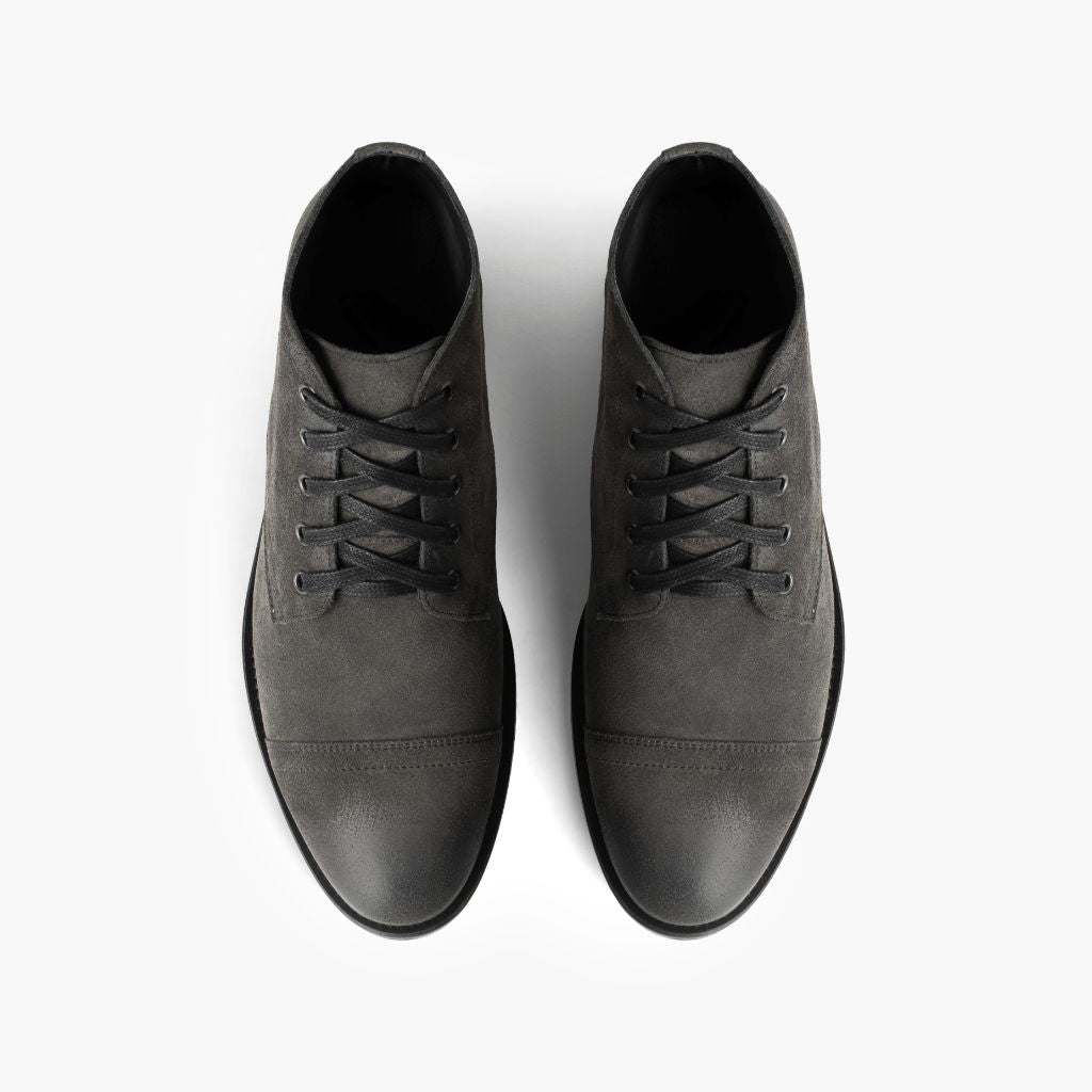 Cadet Shadow Grey Δερμάτινα μποτάκια Ανδρικό - Ενισχυμένη φτέρνα & διπλές ραφές ακριβείας