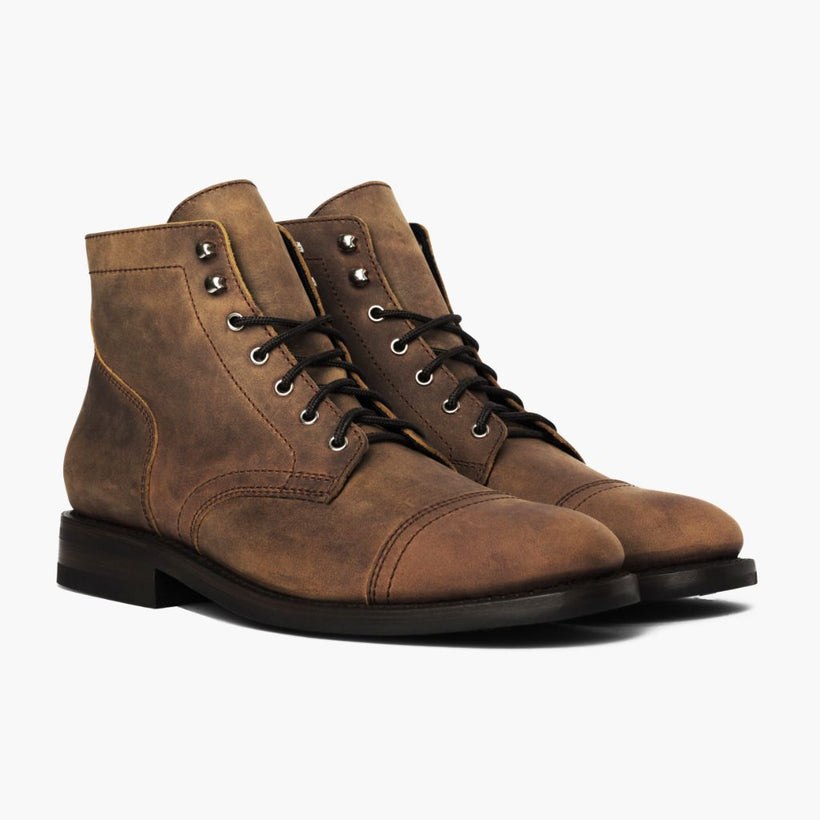 Captain Burnt Copper Leather Boots Ανδρικό