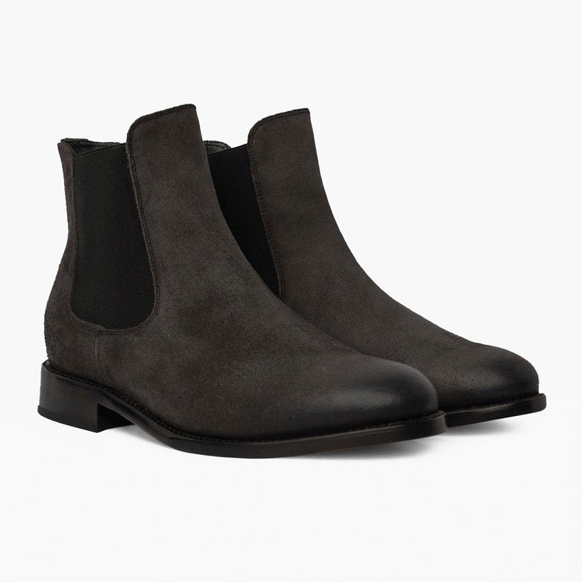 Cavalier Shadow Grey Leather Boots Ανδρικό