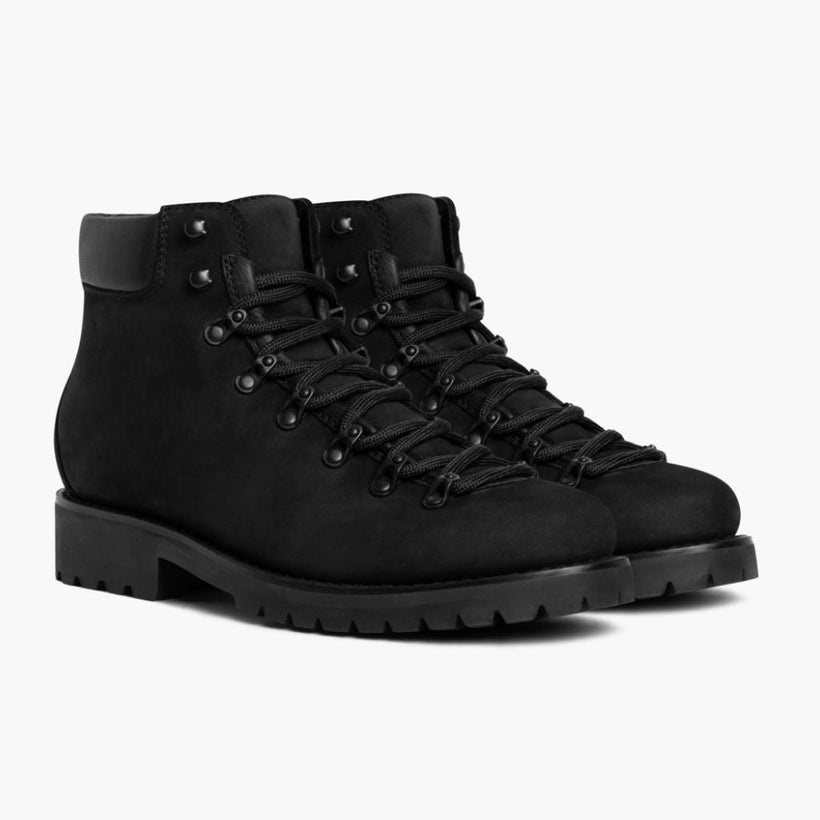 Commander Μαύρο Matte Leather Boots Ανδρικό