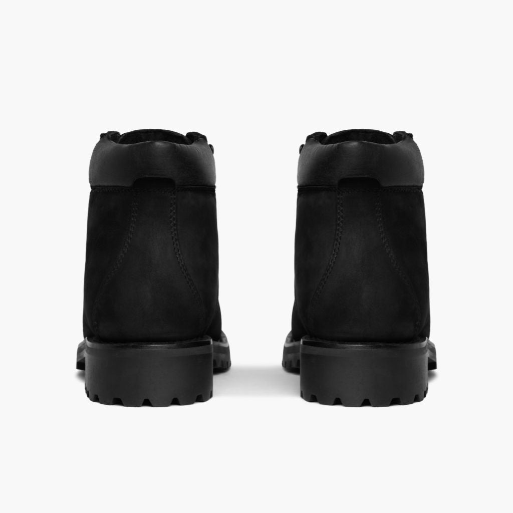 High-Traction Rubber Outsole & Lug Tread Pattern on Commander Μαύρο Matte Δερμάτινα μποτάκια Ανδρικό