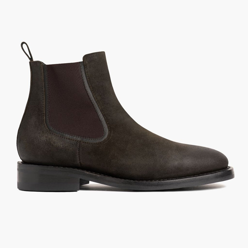 Duke Dark Olive Suede Leather Boots Ανδρικό