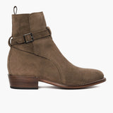 Black Full-Grain leather Boots - Goodyear Welt Construction & Front Toe Box Detail