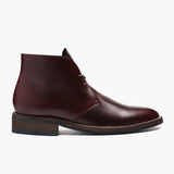 Brown Full-Grain leather Boots - Goodyear Welt Construction & Front Toe Box Detail