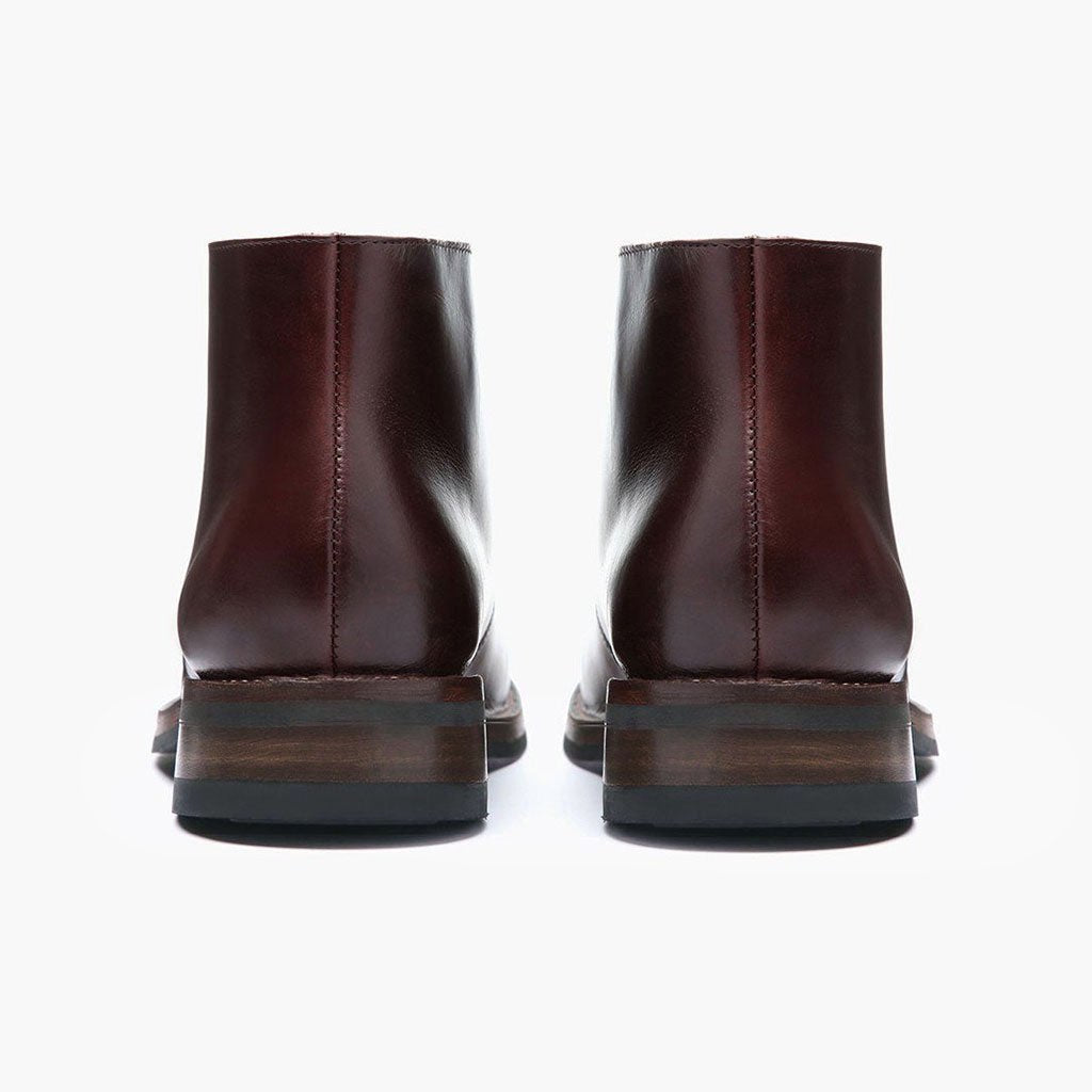 Scout Καφέ Δερμάτινα μποτάκια Ανδρικό For Men - Ενισχυμένη φτέρνα & διπλές ραφές ακριβείας