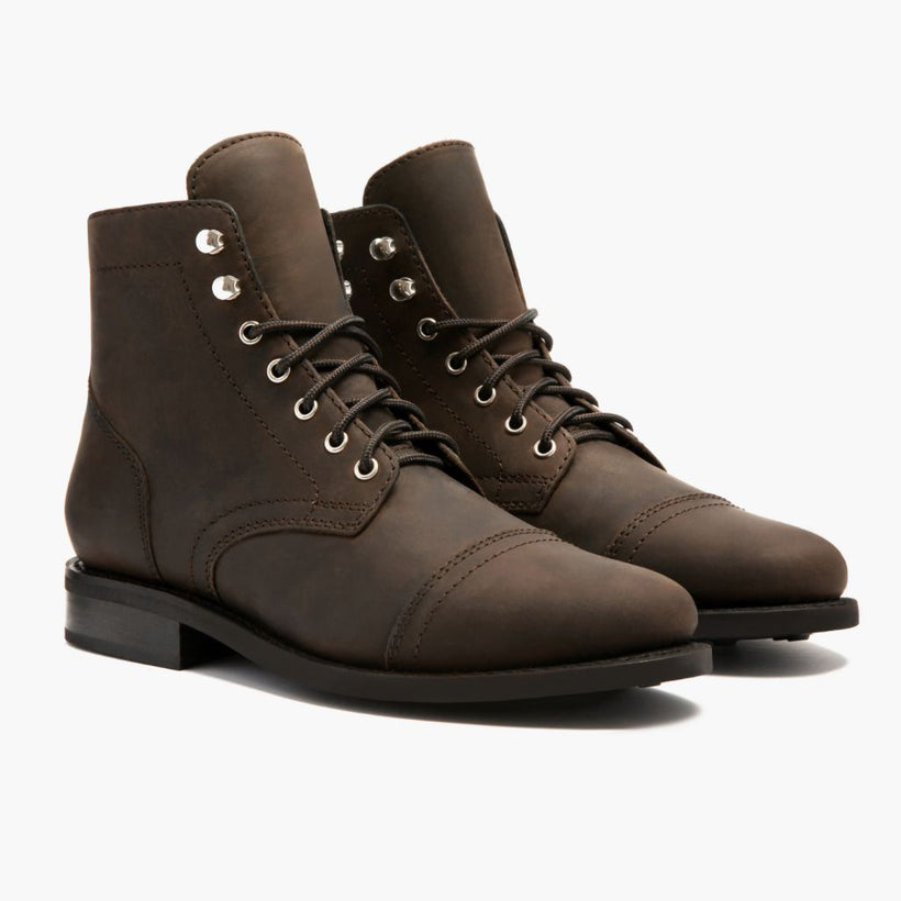 Captain Tobacco Leather Boots Γυναικείο