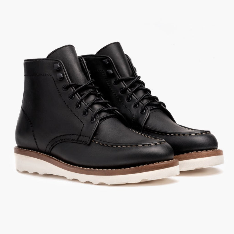 Diplomat Μαύρο Leather Boots Γυναικείο