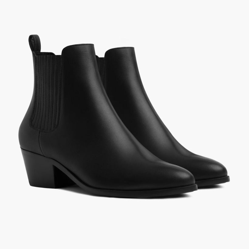 Dreamer Bootie Μαύρο Leather Boots Γυναικείο