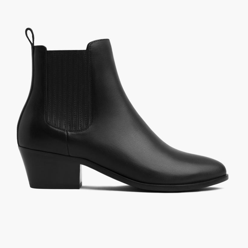 Dreamer Bootie Μαύρο Leather Boots Γυναικείο