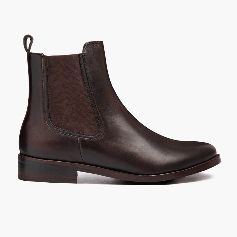 Duchess Μαύρο Coffee Leather Boots Γυναικείο