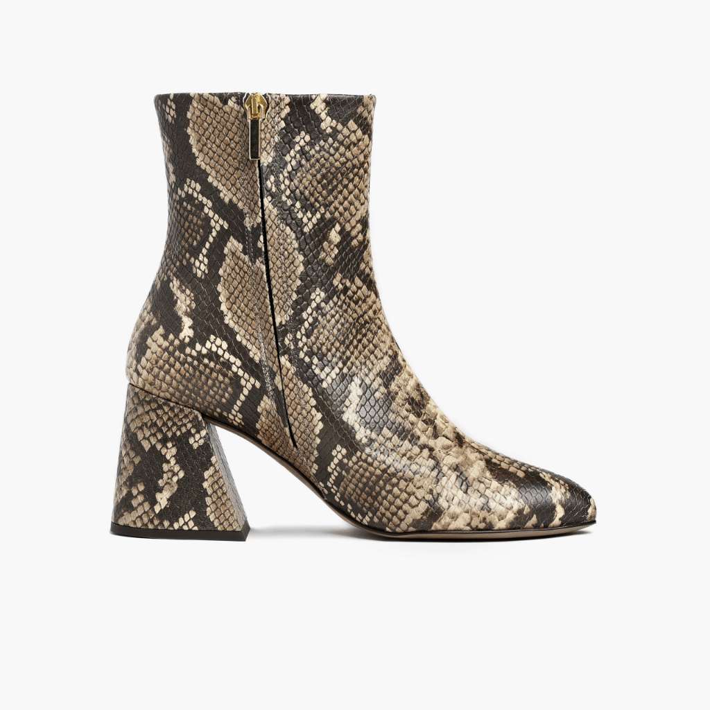 Heartbreaker Snake Print Δερμάτινα μποτάκια Γυναικείο - Ενισχυμένη φτέρνα & διπλές ραφές ακριβείας