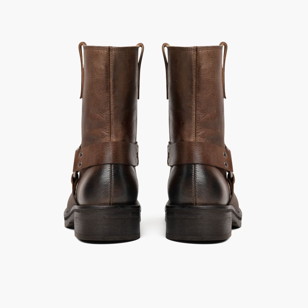 High-Traction Rubber Outsole & Lug Tread Pattern on Outlaw Light Tobacco Δερμάτινα μποτάκια Γυναικείο