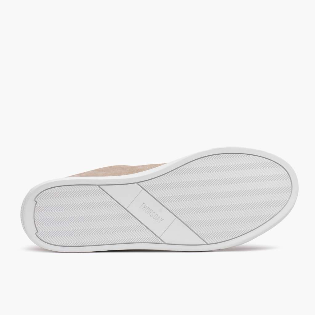 High-Traction Rubber Outsole & Lug Tread Pattern on Premier Low Top Latte Δερμάτινα sneakers Γυναικείο