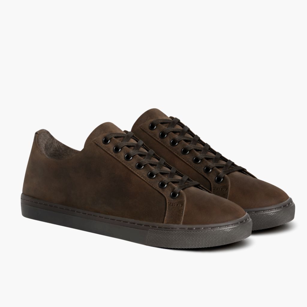 Premier Low Top Tobacco Δερμάτινα sneakers Γυναικείο in Classic Full-Grain Leather - Πλαϊνή όψη | Αγορά online