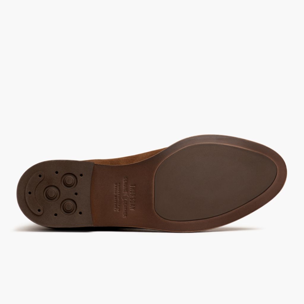 High-Traction Rubber Outsole & Lug Tread Pattern on Dreamer Cinnamon Δερμάτινα μποτάκια Γυναικείο