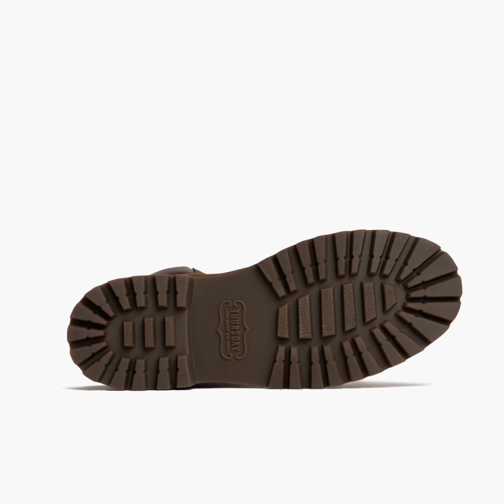 High-Traction Rubber Outsole & Lug Tread Pattern on Explorer Ταμπά Matte Δερμάτινα μποτάκια Γυναικείο