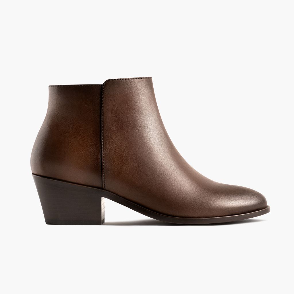 Downtown Amaretto Δερμάτινα μποτάκια Γυναικείο in Classic Full-Grain Leather - Πλαϊνή όψη | Αγορά online