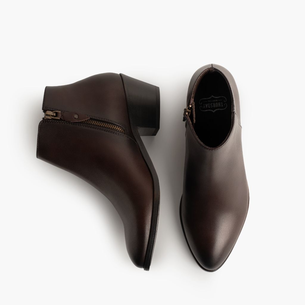 High-Traction Rubber Outsole & Lug Tread Pattern on Downtown Old English Δερμάτινα μποτάκια Γυναικείο