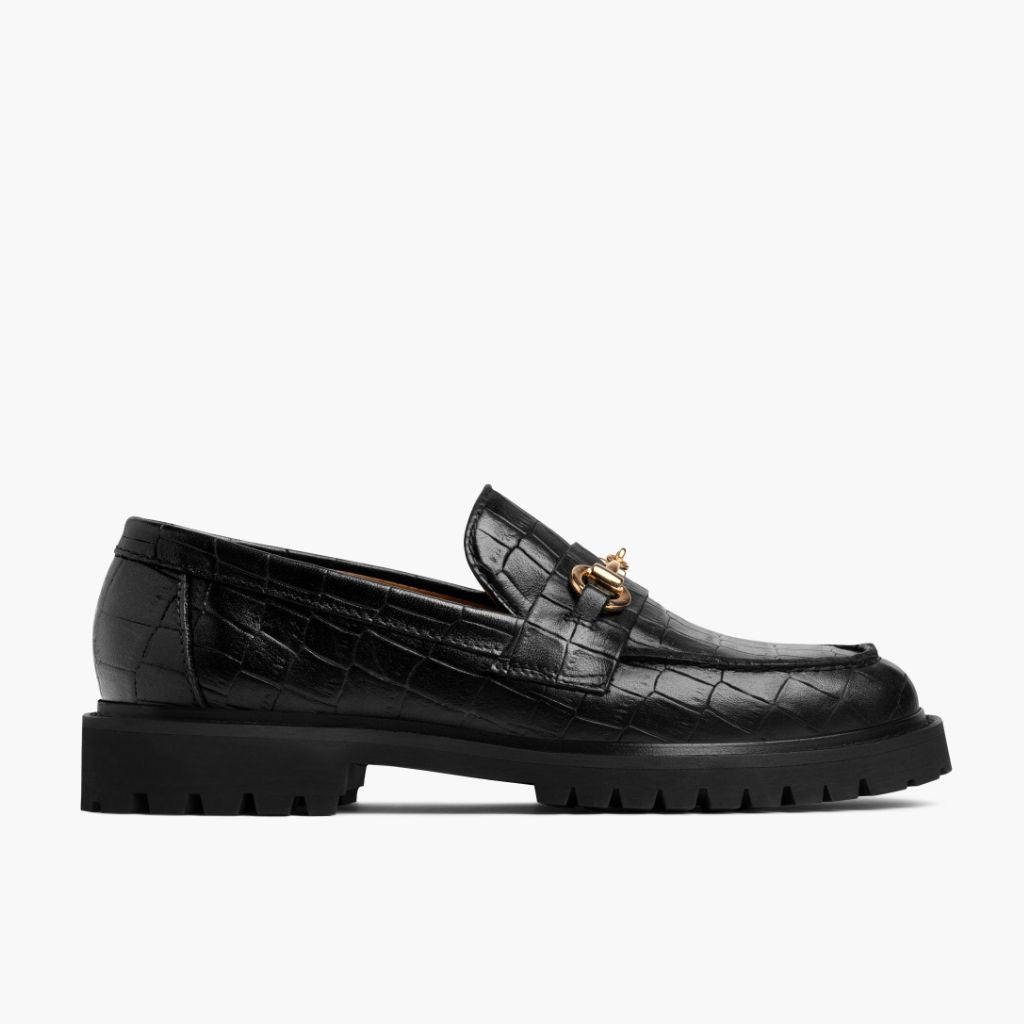 Black Full-Grain leather Loafers - Κατασκευή ραφής Goodyear & λεπτομέρεια μύτης παπουτσιού
