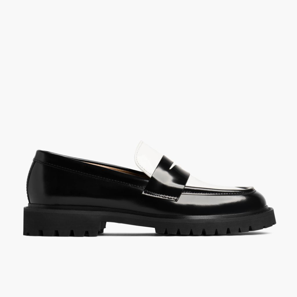 Black Full-Grain leather Loafers - Κατασκευή ραφής Goodyear & λεπτομέρεια μύτης παπουτσιού