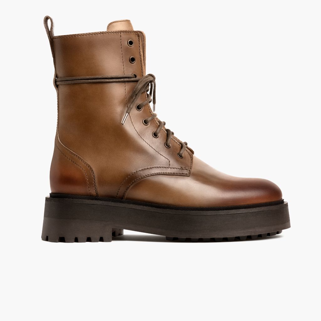 Quest Natural Δερμάτινα μποτάκια Γυναικείο in Classic Full-Grain Leather - Πλαϊνή όψη | Αγορά online
