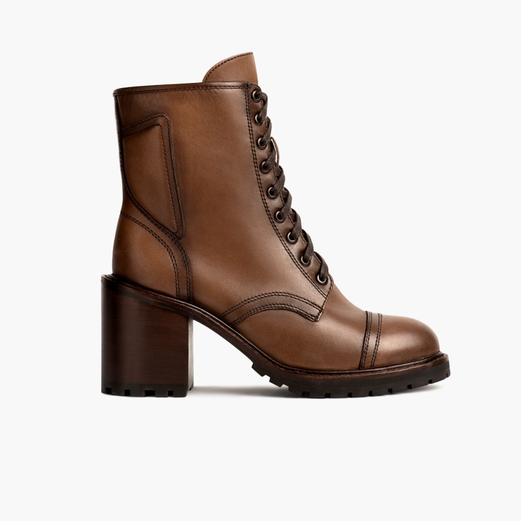 Rebel Amber Wheat Δερμάτινα μποτάκια Γυναικείο - Ενισχυμένη φτέρνα & διπλές ραφές ακριβείας