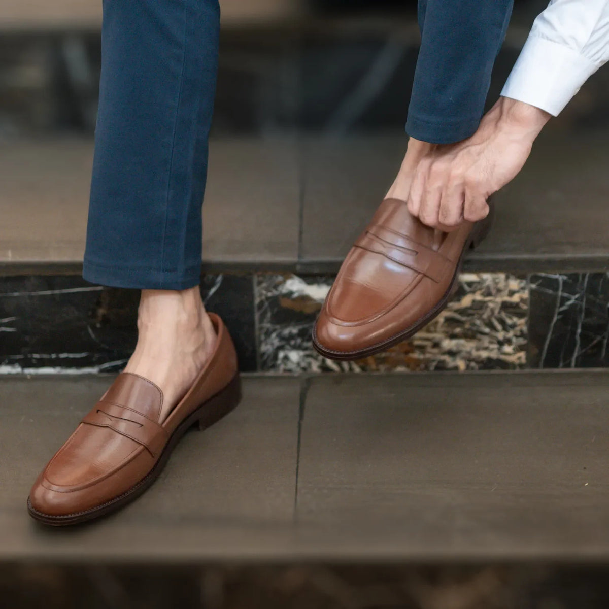 Orlaven Baxton Καφέ Δερμάτινα μοκασίνια Ανδρικό footwear image 10