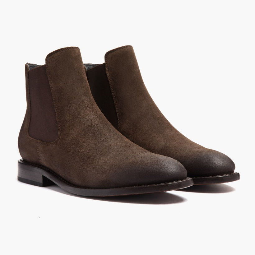 Cavalier Dark Καφέ Leather Boots Ανδρικό