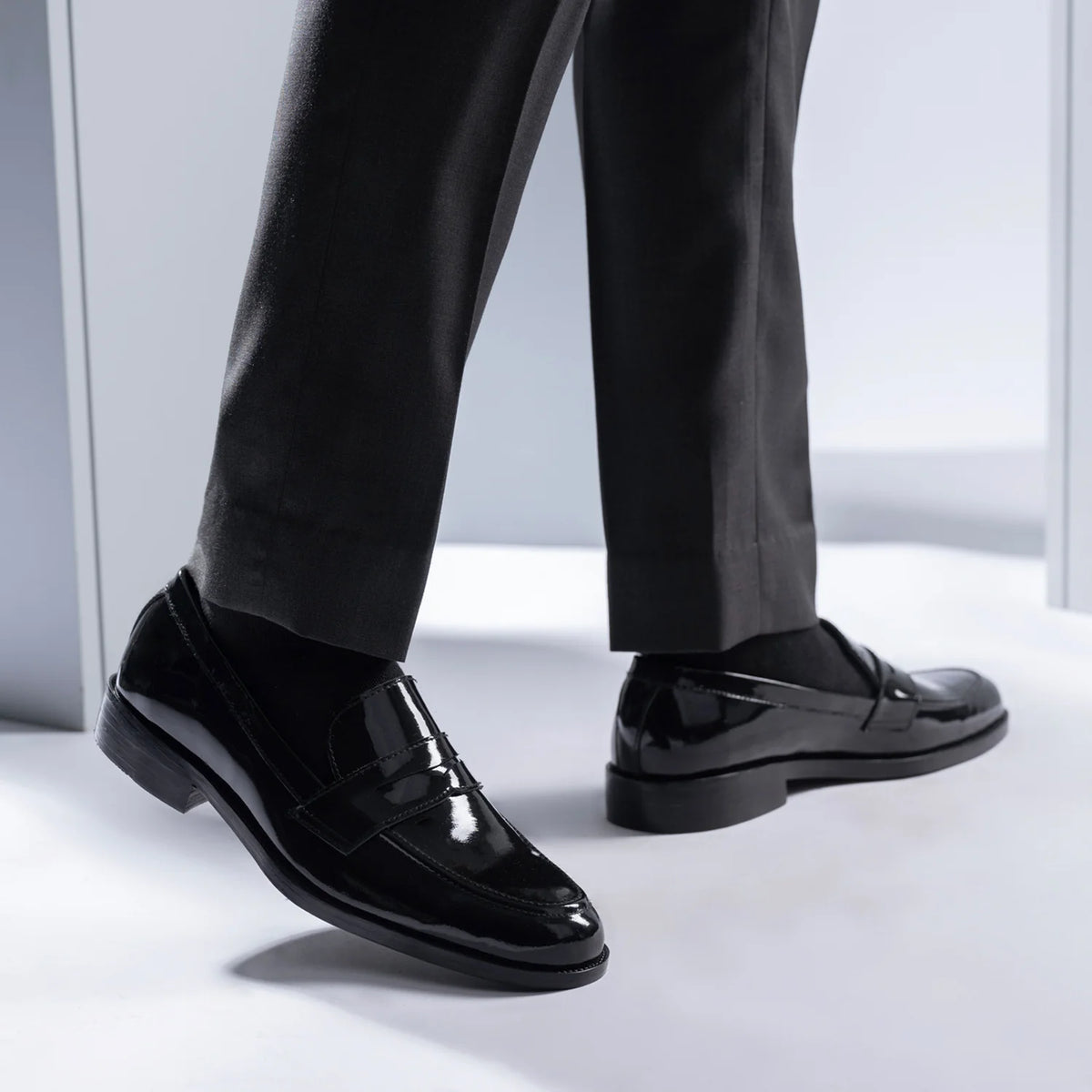 Orlaven Baxton Μαύρο Patent Δερμάτινα μοκασίνια Ανδρικό footwear image 9