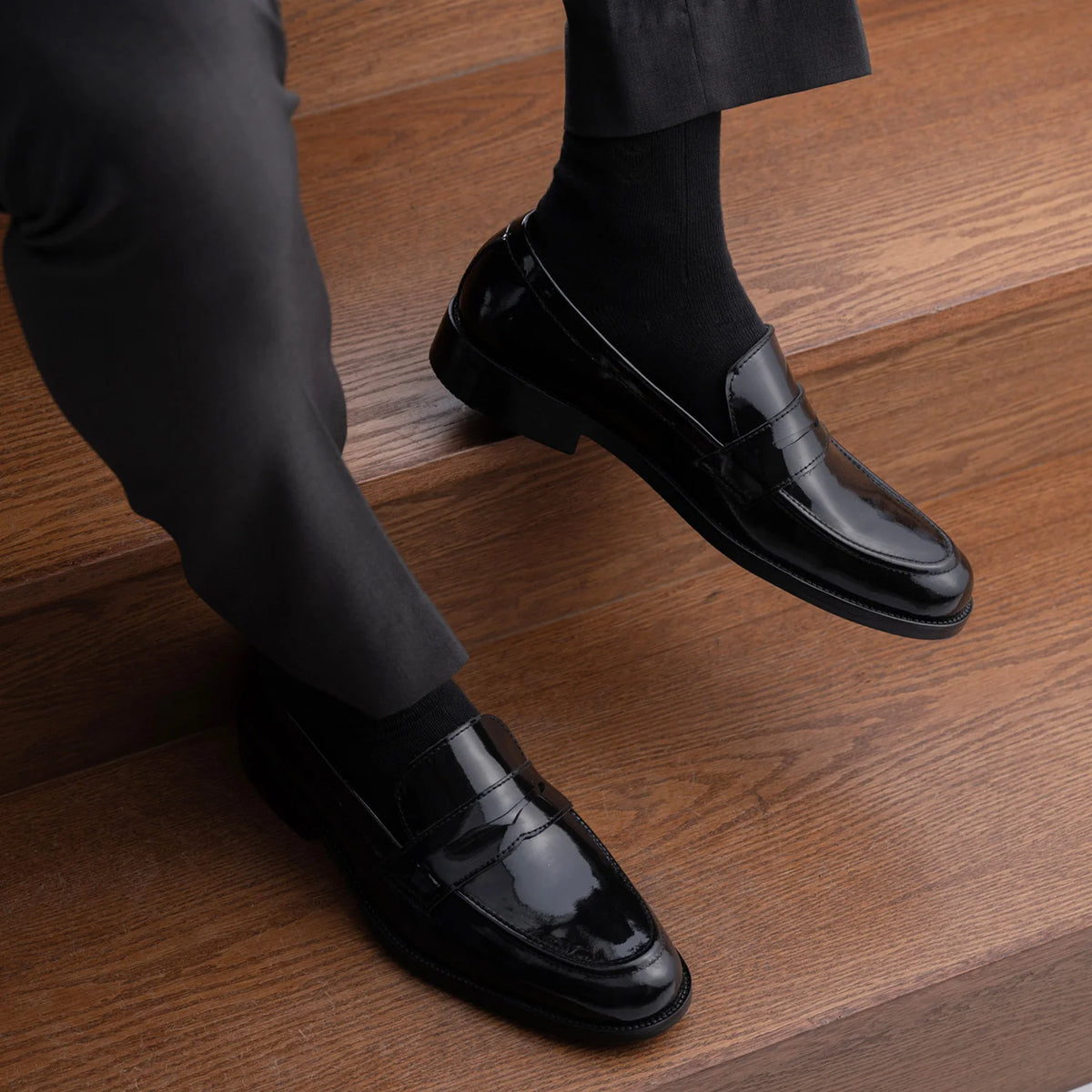 Orlaven Baxton Μαύρο Patent Δερμάτινα μοκασίνια Ανδρικό footwear image 10