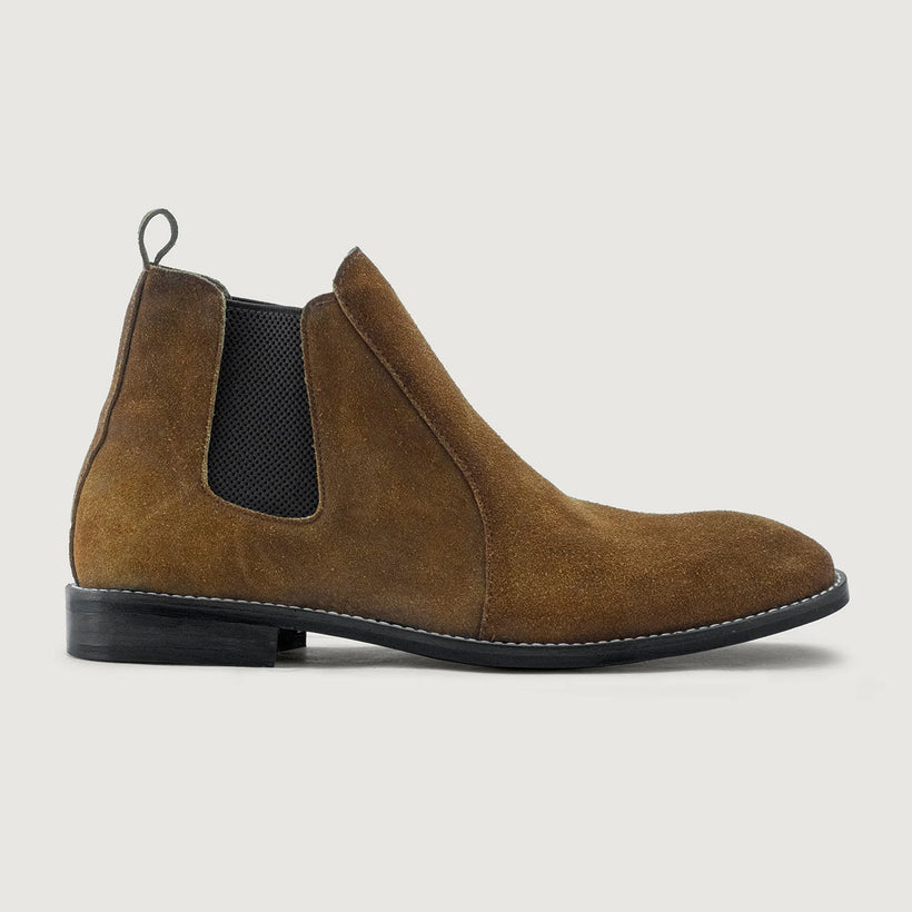 Clarkson Chelsea Καφέ Suede Leather Boots - StudGuard Ανδρικό