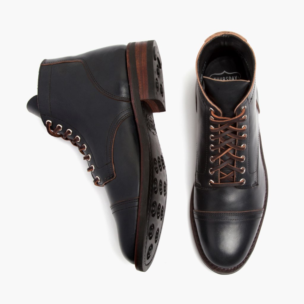 High-Traction Rubber Outsole & Lug Tread Pattern on Vanguard Indigo Δερμάτινα μποτάκια Ανδρικό For Men