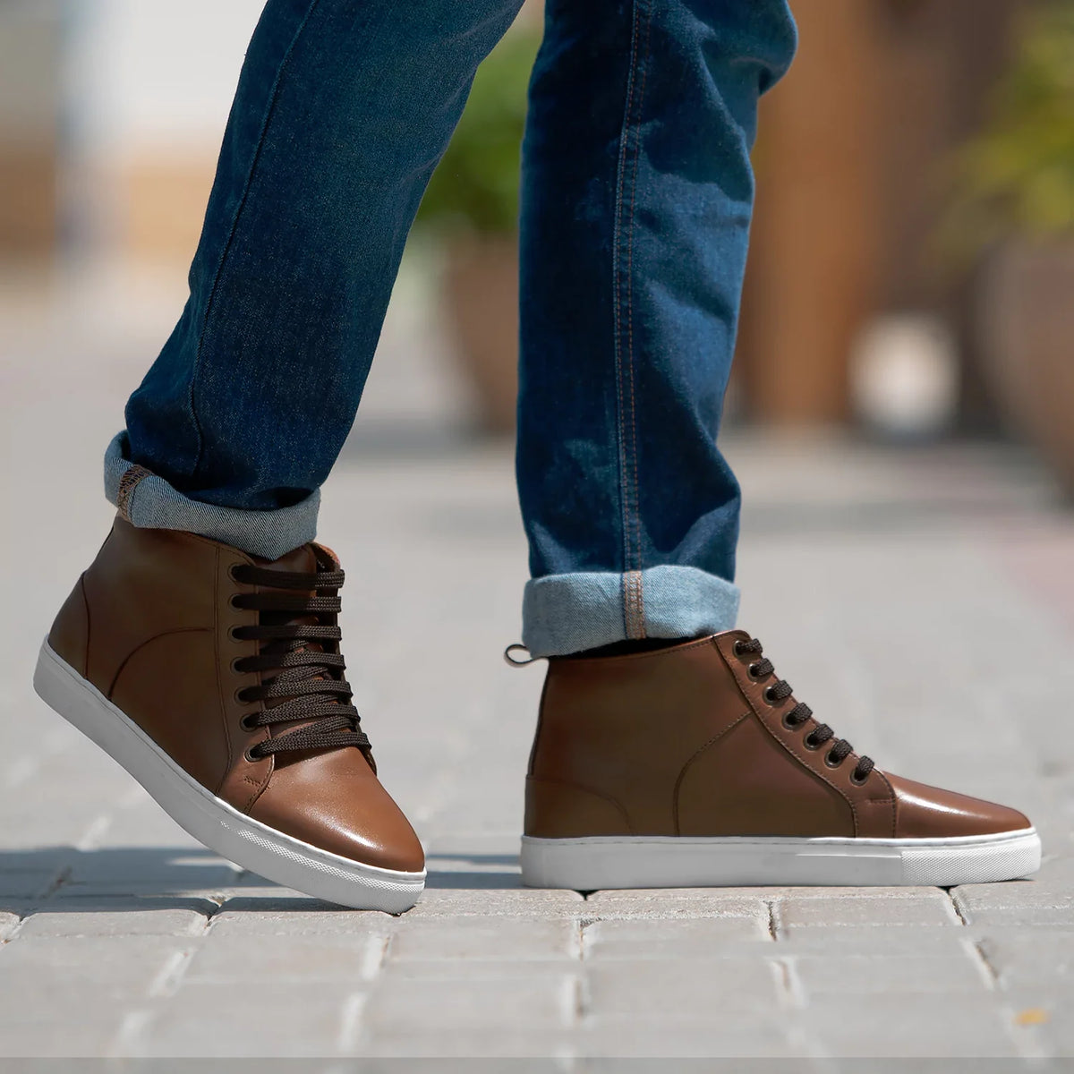 Orlaven Marty High Top Ταμπά Δερμάτινα sneakers Ανδρικό footwear image 9