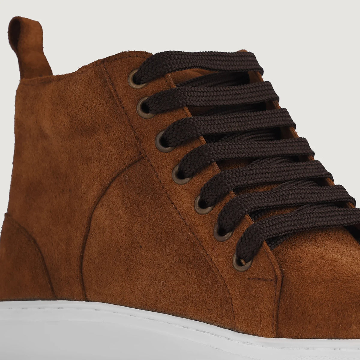 Orlaven Marty High Top Καφέ Suede Δερμάτινα sneakers Ανδρικό footwear image 9
