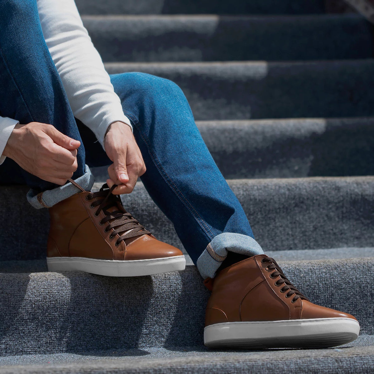 Orlaven Marty High Top Ταμπά Δερμάτινα sneakers Ανδρικό footwear image 10