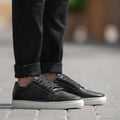 Murphy Low Top Μαύρο Δερμάτινα sneakers Ανδρικό