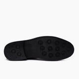 High-Traction Rubber Outsole & Lug Tread Pattern on Captain Black Matte Leather Boots