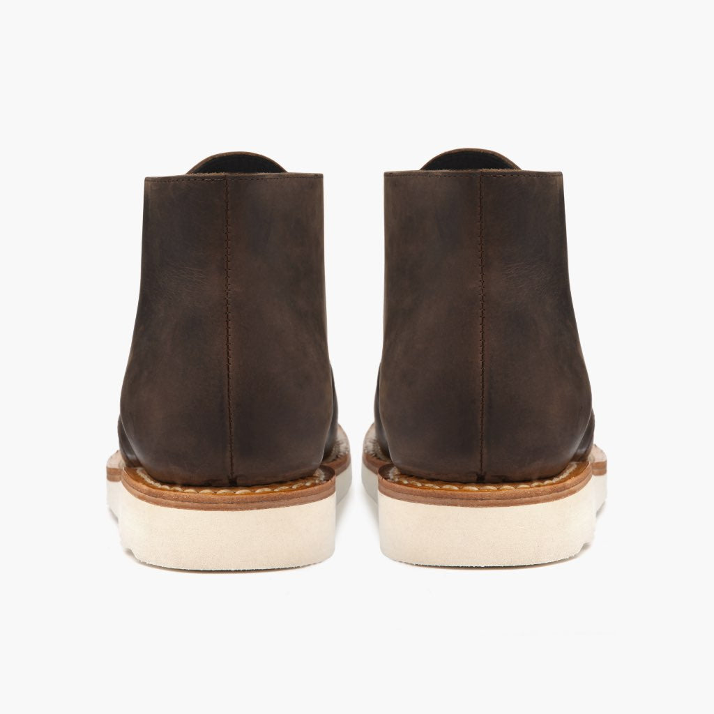 High-Traction Rubber Outsole & Lug Tread Pattern on Scout Tobacco Δερμάτινα μποτάκια Ανδρικό For Men