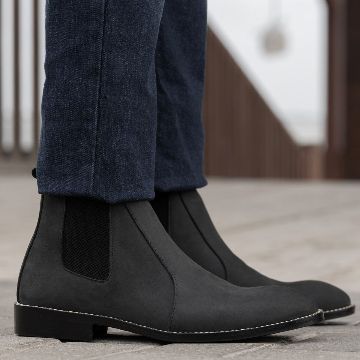 Orlaven Clarkson Chelsea Grey Nubuck Δερμάτινα μποτάκια - StudGuard Ανδρικό footwear image 10