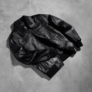 
Προοπτική εφαρμογής σε μοντέλο:  Air Rolf Μαύρο Δερμάτινο Μπουφάν Bomber Ανδρικό σε μοντέλο με φυσικό φωτισμό ημέρας