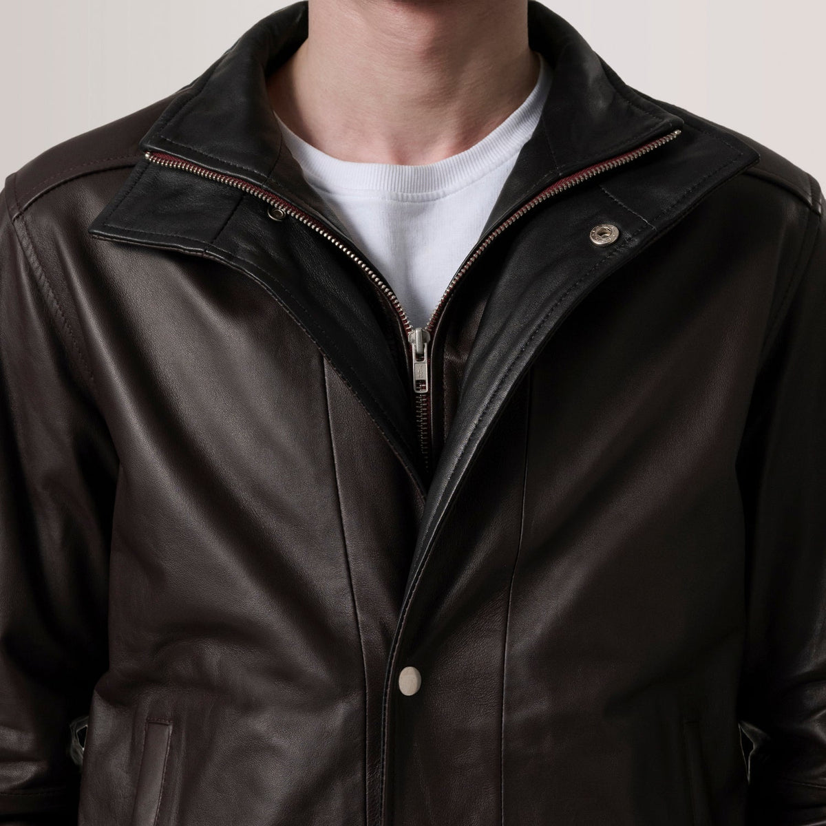 Alfred Leather Bomber Jacket – alternate product view 4