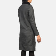 Authentic Sheepskin Leather with Semi-aniline Finish Grain Texture &amp; Heavy-Duty Seam Stitching Detail