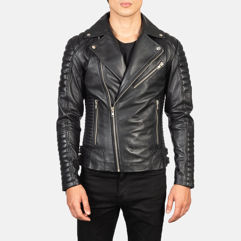 Armand Green Δερμάτινο Μπουφάν Biker Ανδρικό