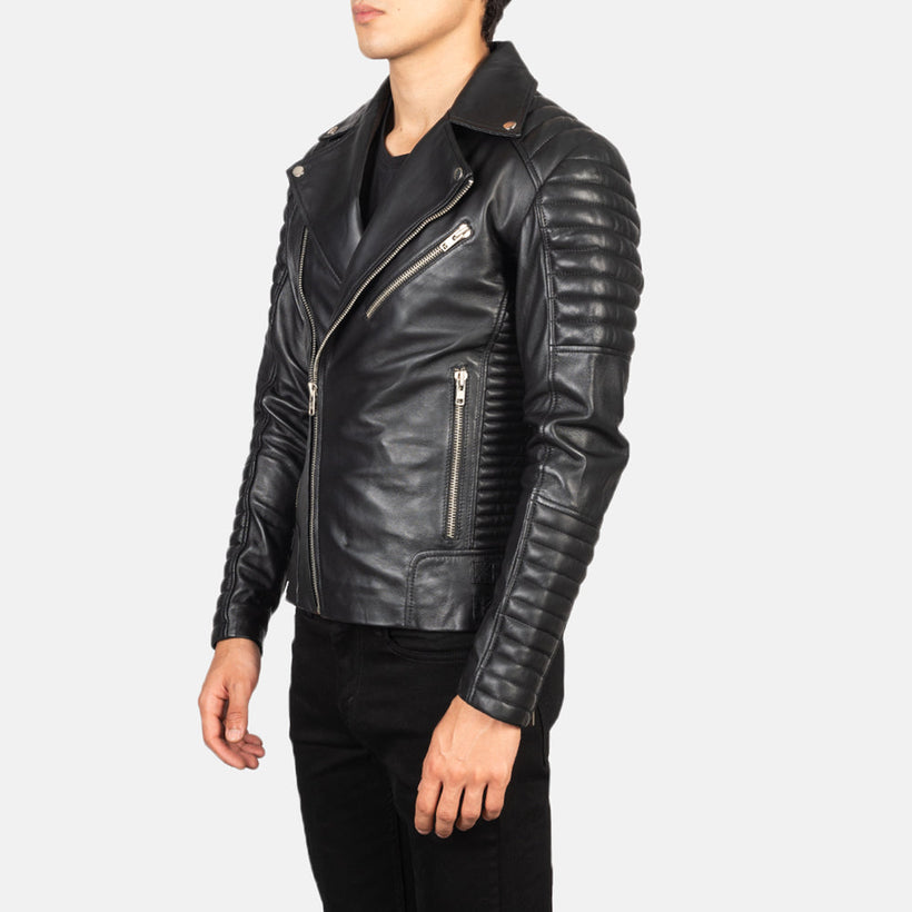 Armand Green Δερμάτινο Μπουφάν Biker Ανδρικό