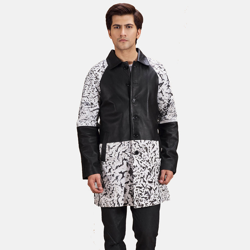 Artistry Μαύρο Dye Leather Coat Ανδρικό