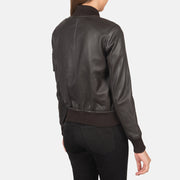 Authentic Sheepskin Leather with Semi-aniline Finish Grain Texture &amp; Heavy-Duty Seam Stitching Detail
