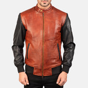 Avan Leather Bomber Jacket – alternate product view 4
