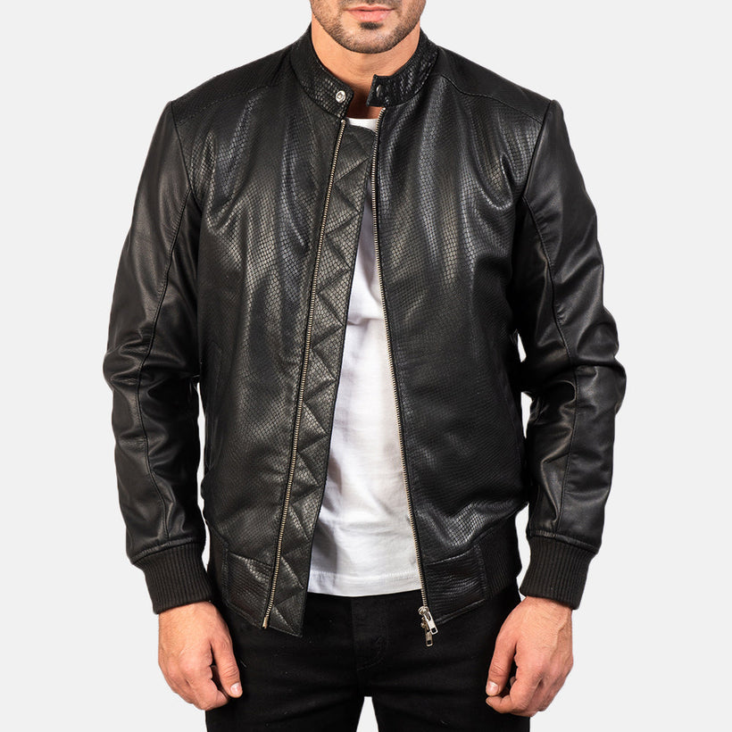 Avan Δερμάτινο Μπουφάν Bomber Ανδρικό